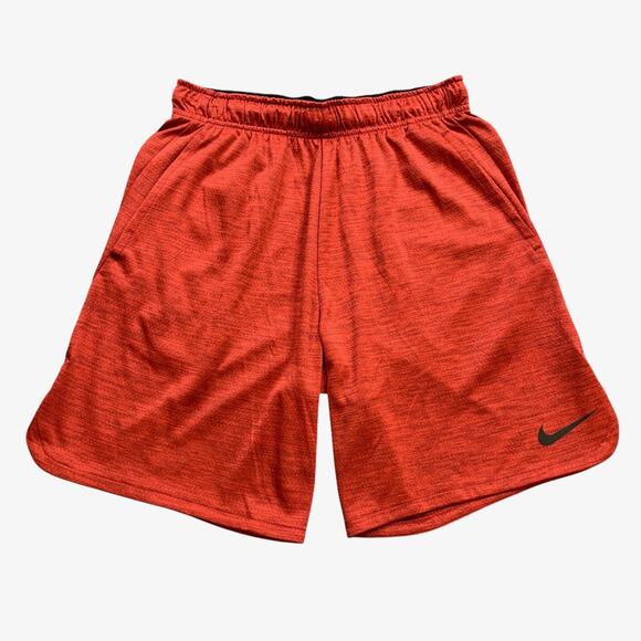 Nike Shorts Men M Medium Red Black Dri Fit Elastic Waist Drawstring Training Gym - Picture 1 of 15
